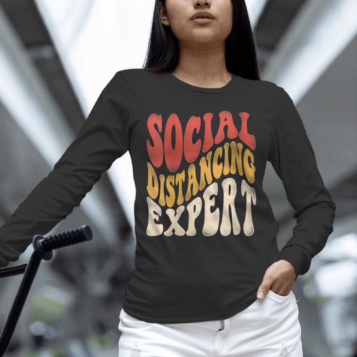 Social Distancing Expert Introvert Unisex Long Sleeve T-Shirt Social Distancing Expert Introvert Unisex Long Sleeve T-Shirt