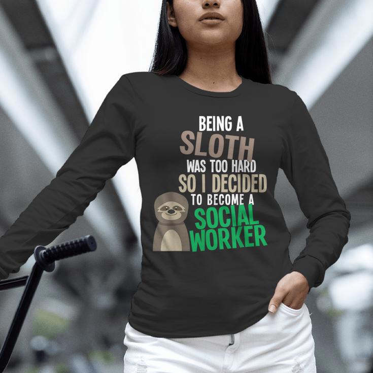 Social Work Student Masters Degree Graduation Unisex Long Sleeve T-Shirt