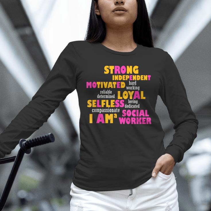 Social WorkerShirt Graduation Social Work Month Unisex Long Sleeve T-Shirt