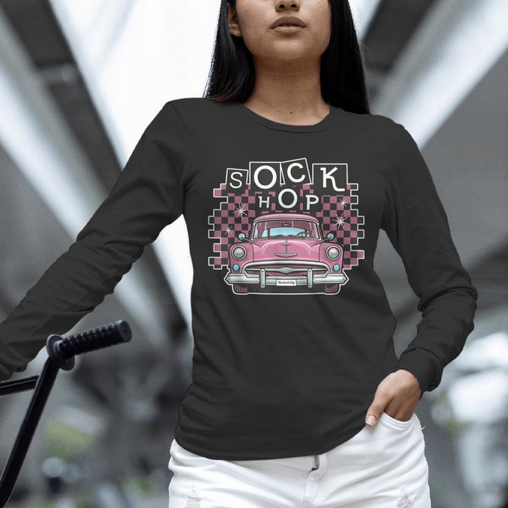Sock Hop 50s Classic Car Nostalgia 1950s Greaser Unisex Long Sleeve T-Shirt Sock Hop 50s Classic Car Nostalgia 1950s Greaser Unisex Long Sleeve T-Shirt