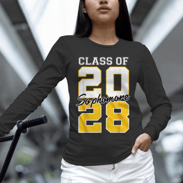 Sophomore 2028 Class Of 2028 Graduation 2028 10th Grade Unisex Long Sleeve T-Shirt