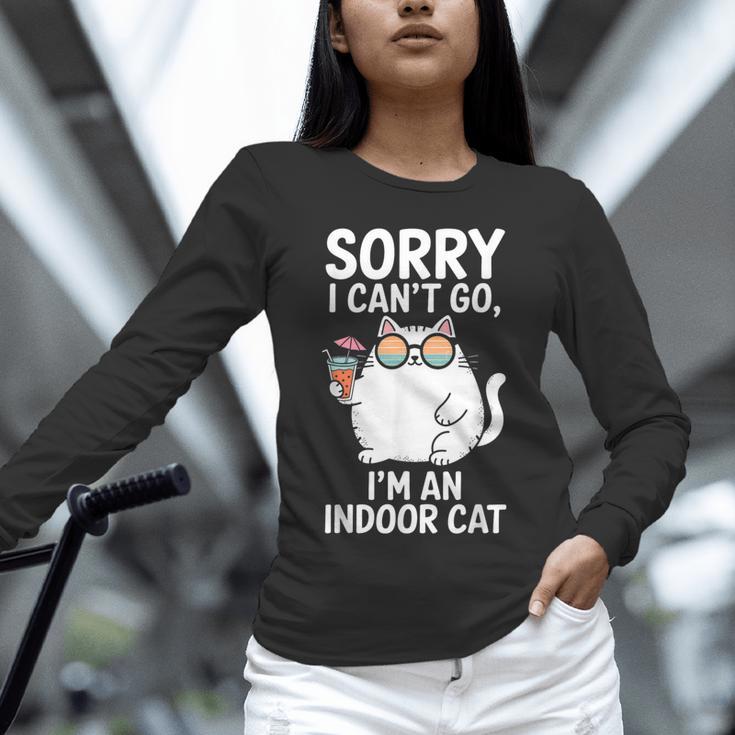 Sorry I Can’t Go I’m An Indoor Cat Introvert Cat Unisex Long Sleeve T-Shirt Sorry I Can’t Go I’m An Indoor Cat Introvert Cat Unisex Long Sleeve T-Shirt