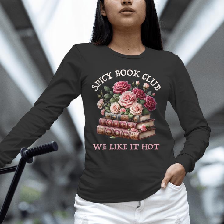 Spicy Book Club Dark Romance Reader Women Bookish Merch Cute Unisex Long Sleeve T-Shirt