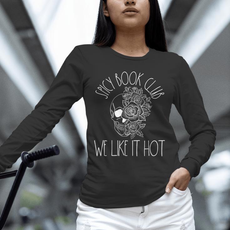 Spicy Book Club Women Dark Romance Lover Bookish Skeleton Unisex Long Sleeve T-Shirt Spicy Book Club Women Dark Romance Lover Bookish Skeleton Unisex Long Sleeve T-Shirt