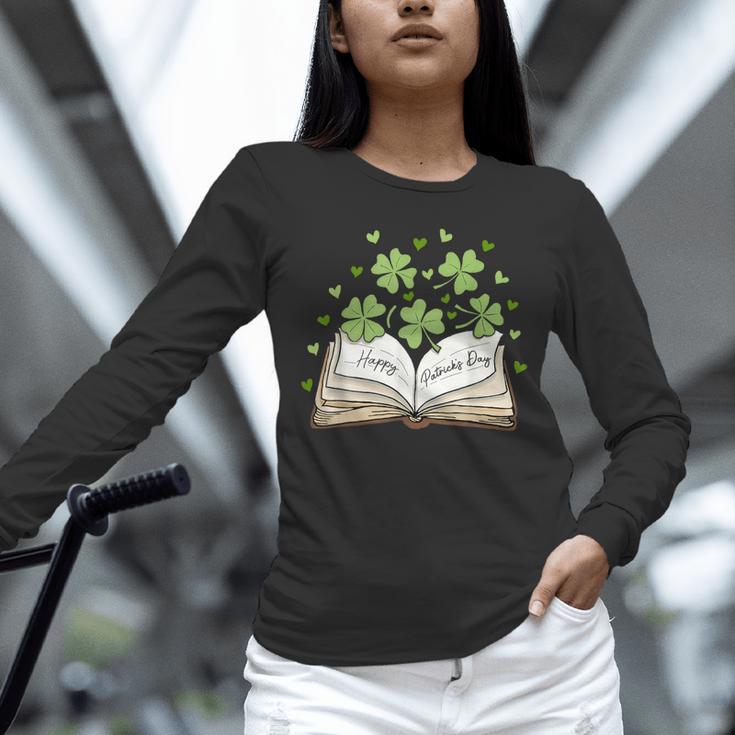 St Patricks Day Book Lover Librarian Reading Saint Pattys Unisex Long Sleeve T-Shirt