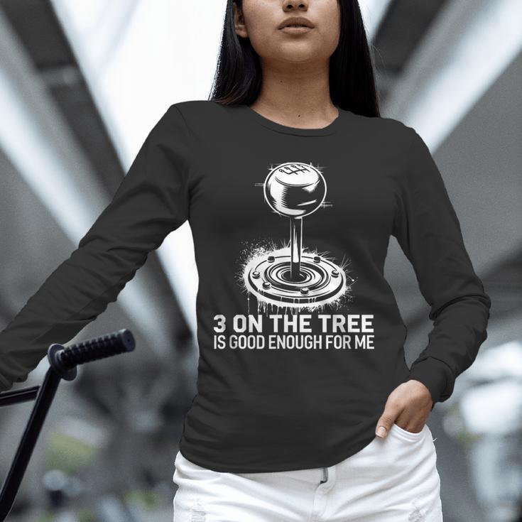 Stick Shift Nostalgia Column Shift Line Unisex Long Sleeve T-Shirt