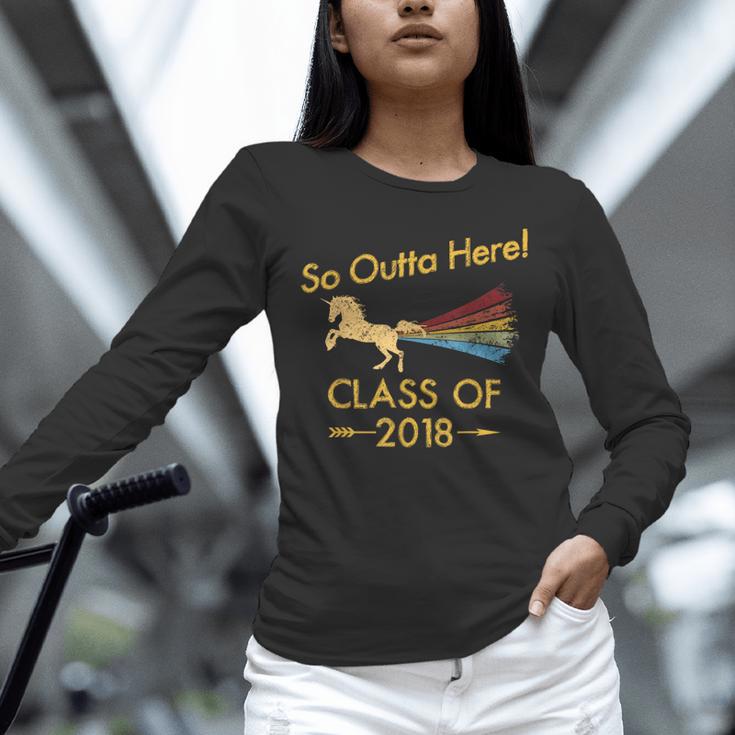 STRAIGHT OUTTA HIGH SCHOOL 2018 Grad Graduation Shirt Unisex Long Sleeve T-Shirt