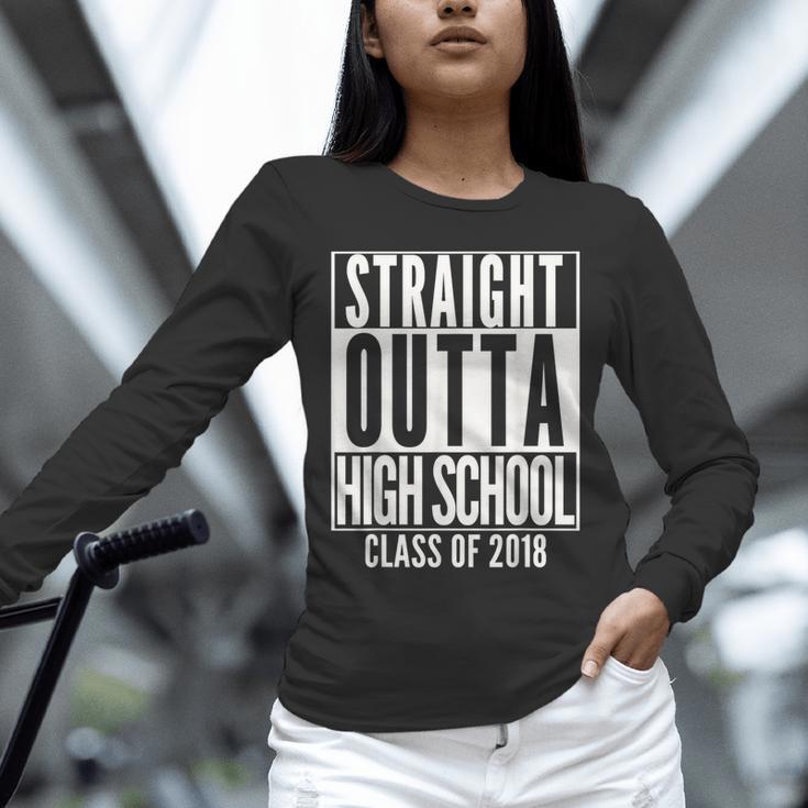 STRAIGHT OUTTA HIGH SCHOOL 2018 Grad Graduation Unisex Long Sleeve T-Shirt