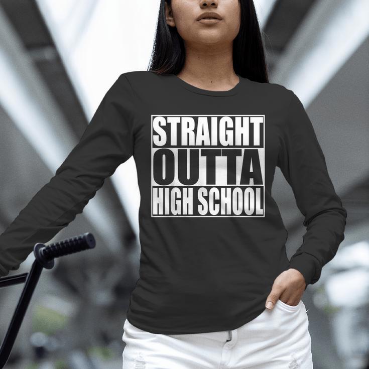 Straight Outta High School Graduation T-Shirt Unisex Long Sleeve T-Shirt