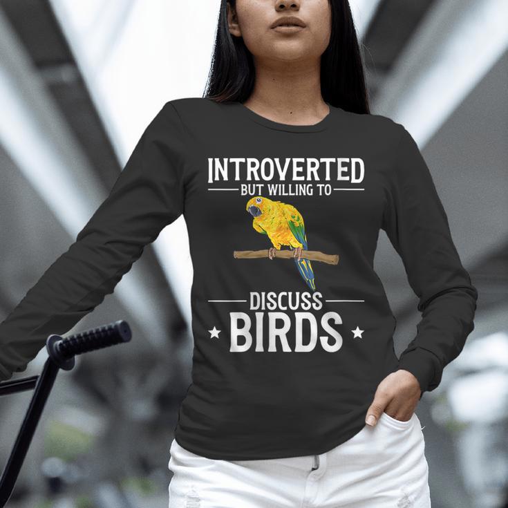 Sun Conure Introvert Parrot Bird Sun Conure Unisex Long Sleeve T-Shirt