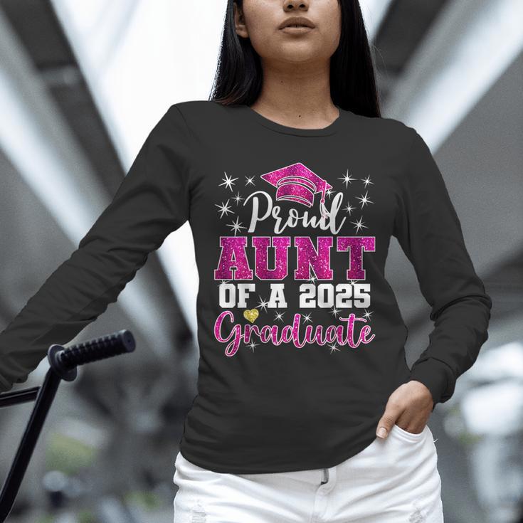 Super Proud Aunt Of 2025 Graduate Senior Graduation Family Unisex Long Sleeve T-Shirt