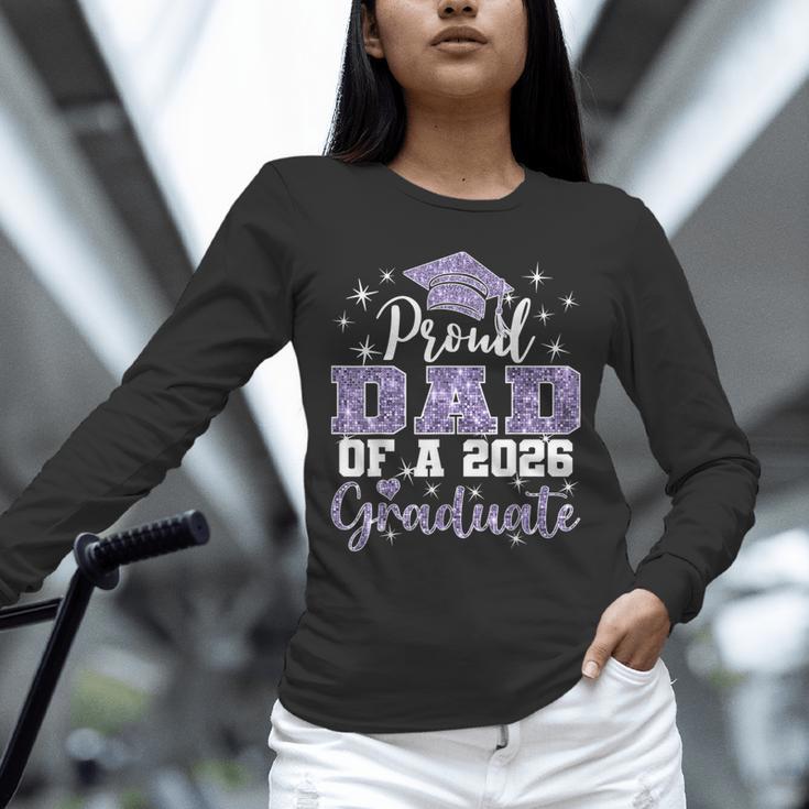 Super Proud Dad Of 2026 Graduate Senior Graduation Family Unisex Long Sleeve T-Shirt