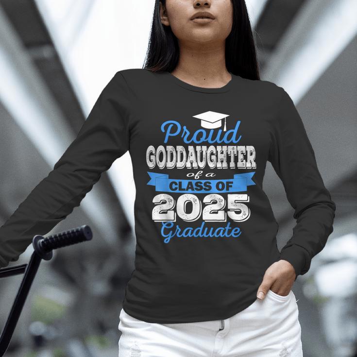 Super Proud GodDaughter Of 2025 Graduate Graduation Family Unisex Long Sleeve T-Shirt