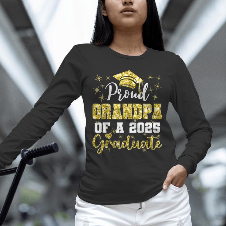 Super Proud Grandpa Of 2025 Graduate Graduation Family Unisex Long Sleeve T-Shirt