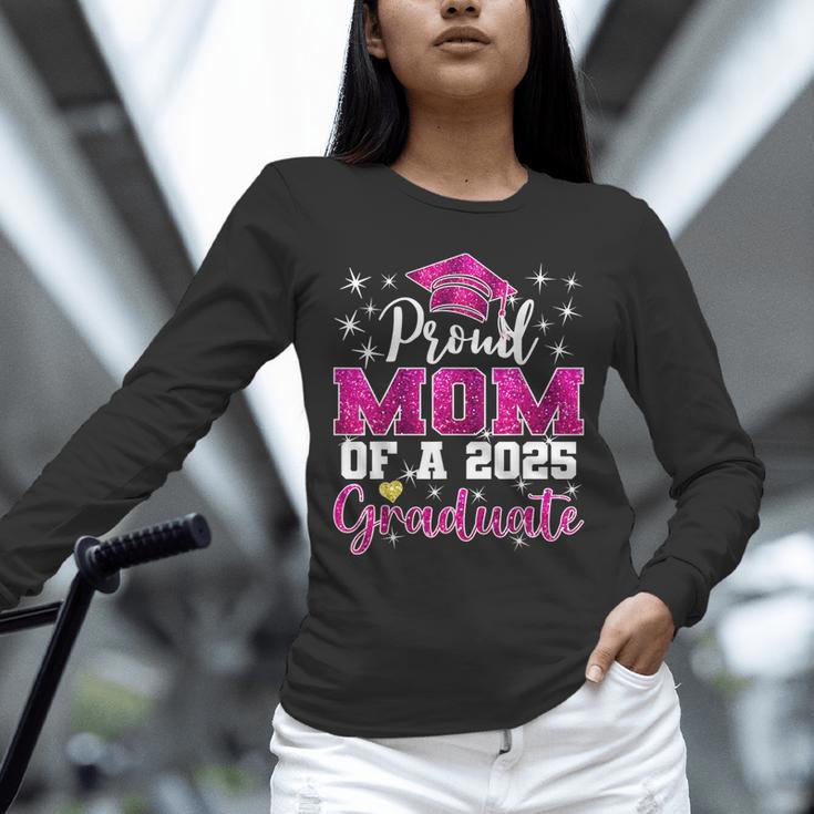 Super Proud Mom Of 2025 Graduate Senior Graduation Family Unisex Long Sleeve T-Shirt