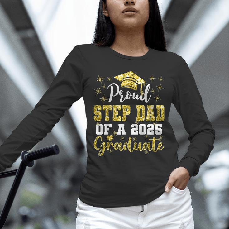 Super Proud Step Dad Of 2025 Graduate Graduation Family Unisex Long Sleeve T-Shirt