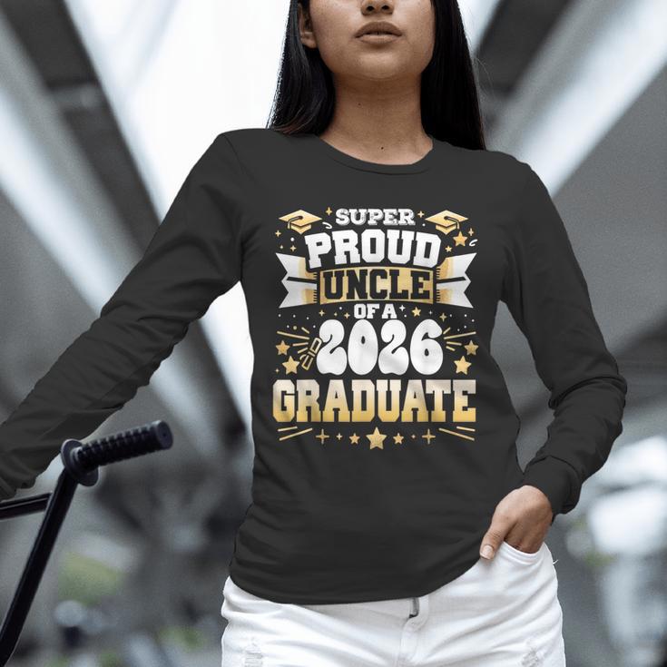 Super Proud Uncle Of A Class Of 2026 Graduate Graduation Unisex Long Sleeve T-Shirt