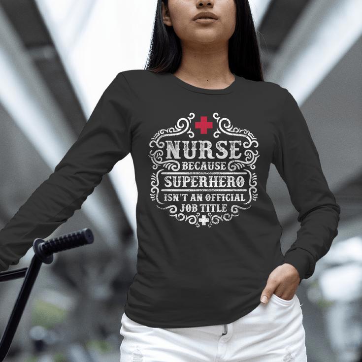 Superhero Nurse RN Graduation Thanks Shirt Unisex Long Sleeve T-Shirt
