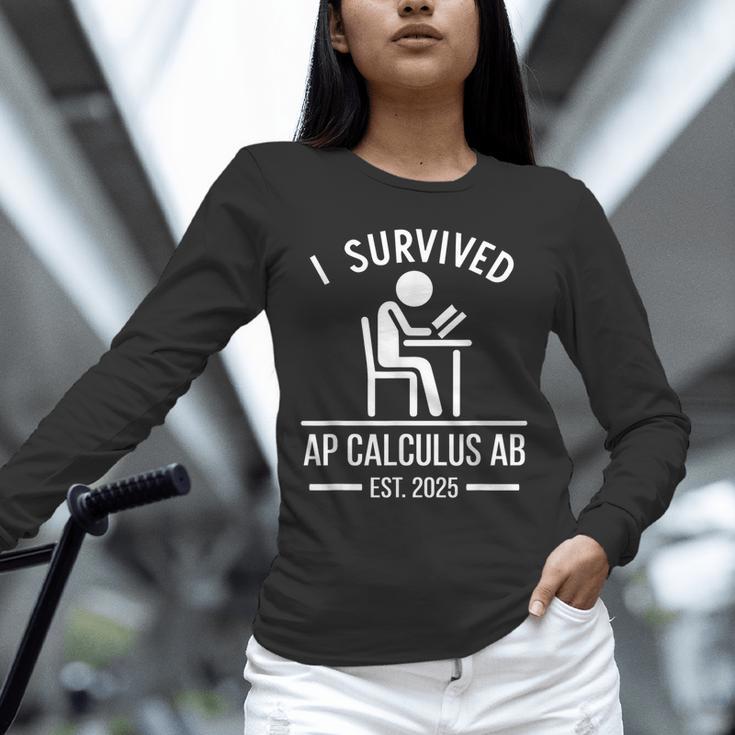I Survived AP Calculus AB Graduation Senior 2025 Unisex Long Sleeve T-Shirt