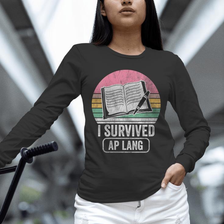 I Survived AP Lang Retro Book Graphic Unisex Long Sleeve T-Shirt