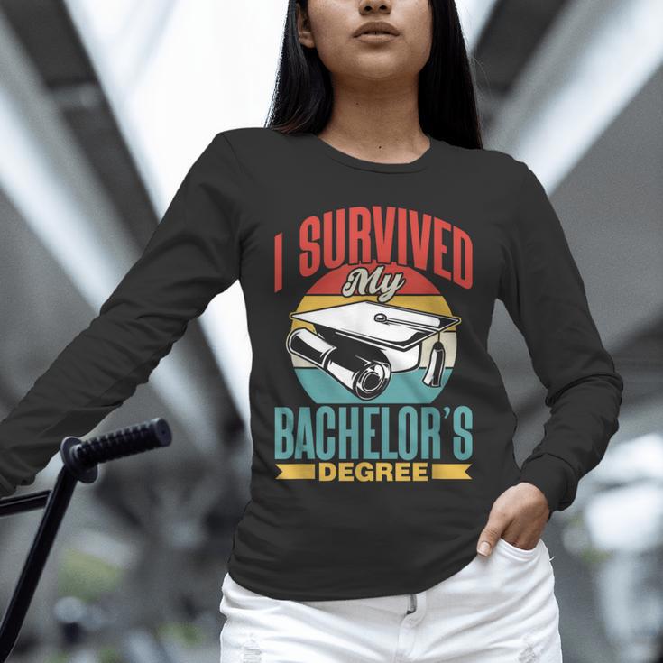 I Survived My Bachelor's Degree Party Bachelor Graduation Unisex Long Sleeve T-Shirt