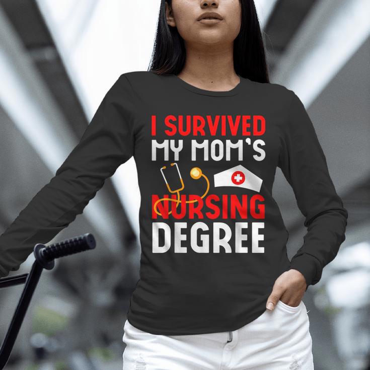 I Survived My Mom's Nursing Degree Graduation Day 2026 Unisex Long Sleeve T-Shirt