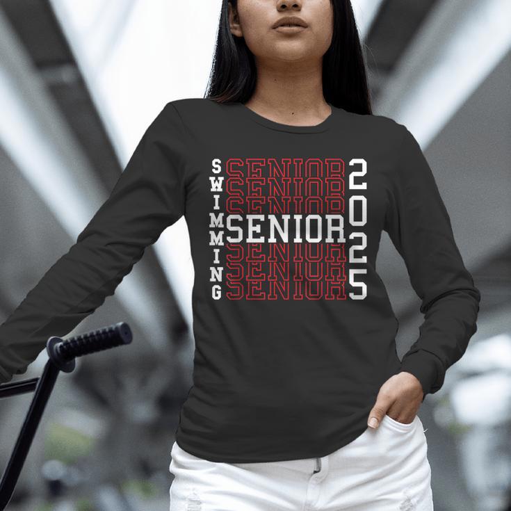 Swimming Senior Night Swimming Senior 2025 Graduation 40 Unisex Long Sleeve T-Shirt