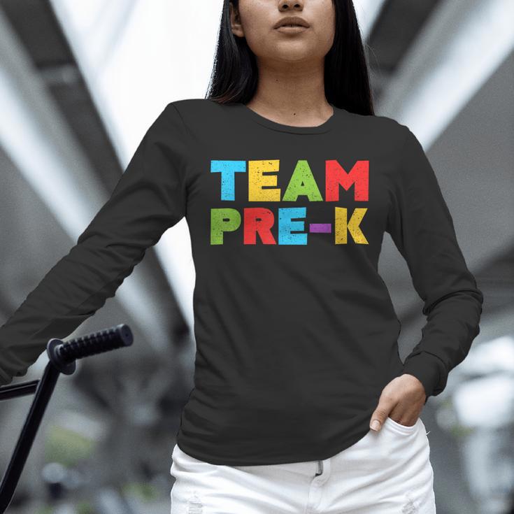 Team Pre-K Shirt Teacher Boy Girl Back To School Graduation Unisex Long Sleeve T-Shirt