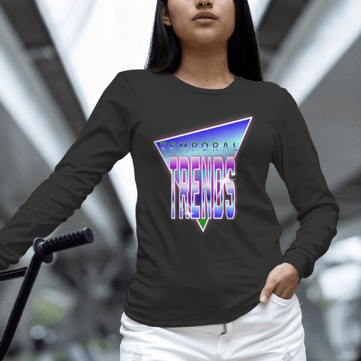Temporal Trends Vaporwave Style Retro Nostalgia Look Unisex Long Sleeve T-Shirt