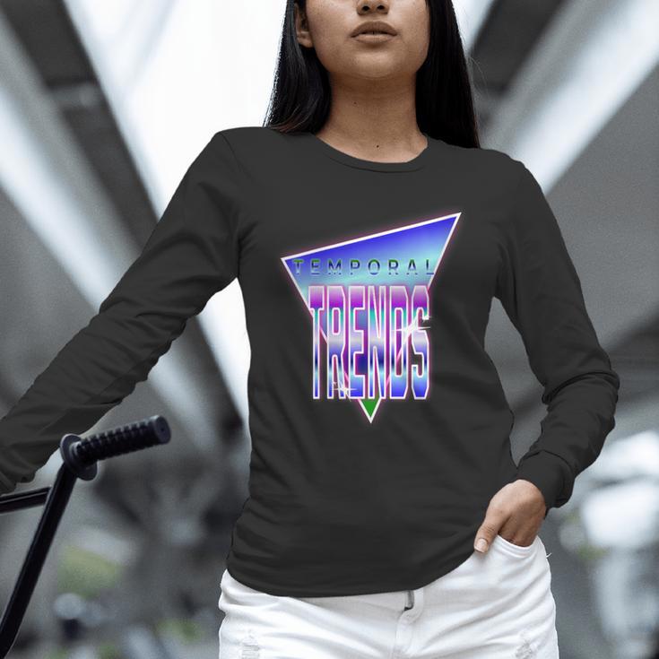 Temporal Trends Vaporwave Style Retro Nostalgia Look Unisex Long Sleeve T-Shirt Temporal Trends Vaporwave Style Retro Nostalgia Look Unisex Long Sleeve T-Shirt
