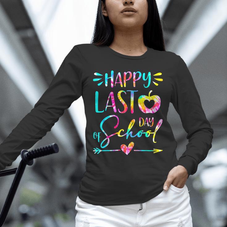 Tie Dye Happy Last Day Of School Graduation Teacher Student Unisex Long Sleeve T-Shirt