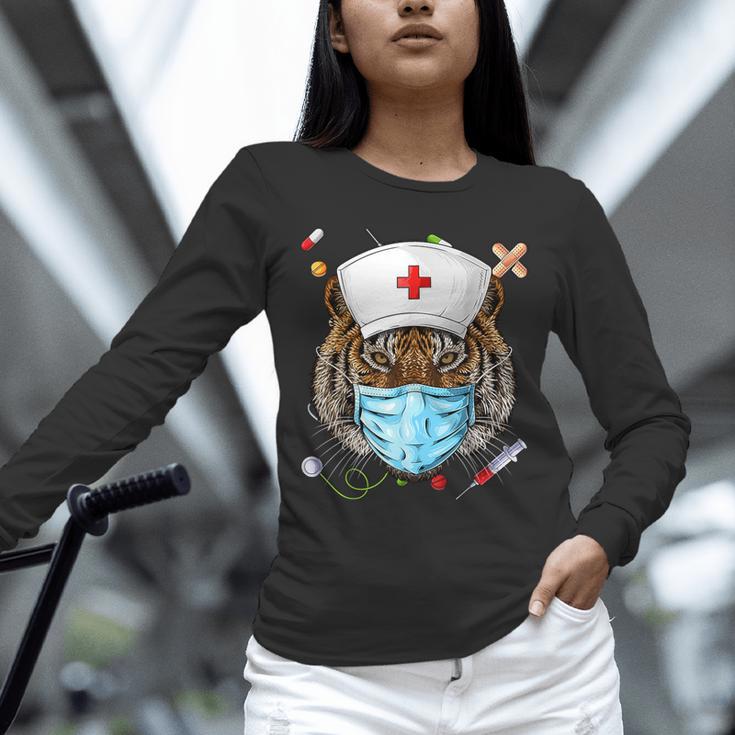 Tiger Nurse RN ER Nursing School Graduation Unisex Long Sleeve T-Shirt