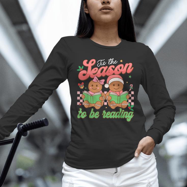 Tis The Season Book Reading Gingerbread Teacher Librarian Unisex Long Sleeve T-Shirt Tis The Season Book Reading Gingerbread Teacher Librarian Unisex Long Sleeve T-Shirt