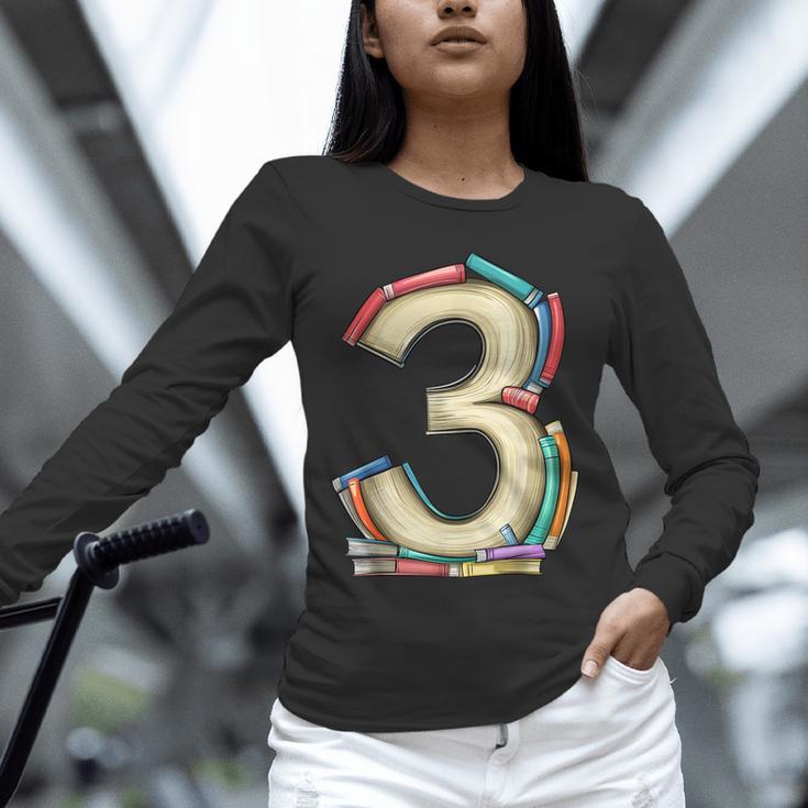 Toddler 3rd Birthday Books Themed 3 Year Old Boys Kids Girls Unisex Long Sleeve T-Shirt Toddler 3rd Birthday Books Themed 3 Year Old Boys Kids Girls Unisex Long Sleeve T-Shirt