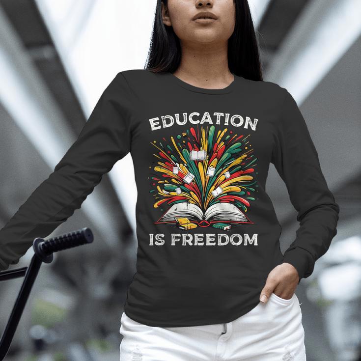 History Book Education Freedom Teacher Women Men Kids Unisex Long Sleeve T-Shirt
