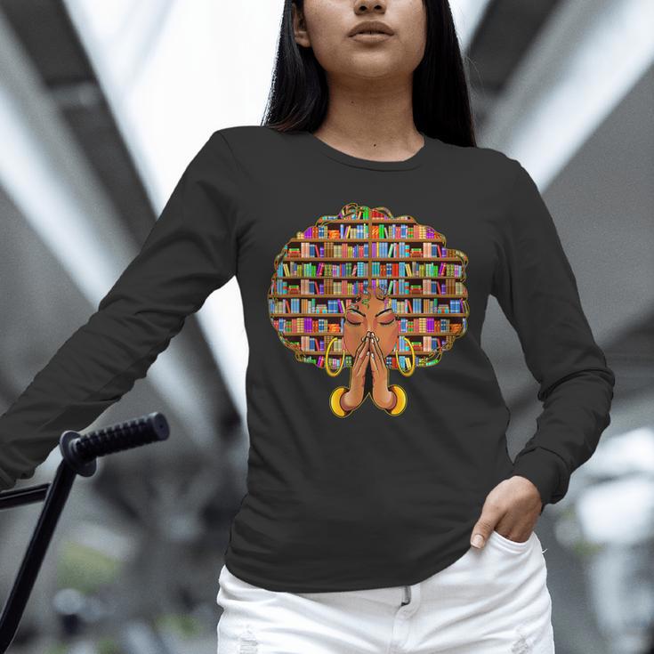 History Month Afro Women Girls Book Lover Librarian Unisex Long Sleeve T-Shirt History Month Afro Women Girls Book Lover Librarian Unisex Long Sleeve T-Shirt