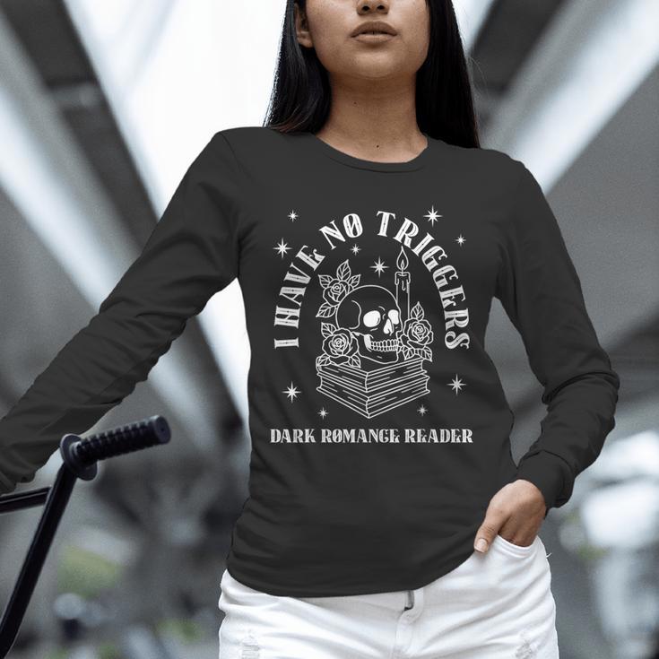 Trigger Warning Dark Romance Reader Bookish No Triggers Book Unisex Long Sleeve T-Shirt Trigger Warning Dark Romance Reader Bookish No Triggers Book Unisex Long Sleeve T-Shirt
