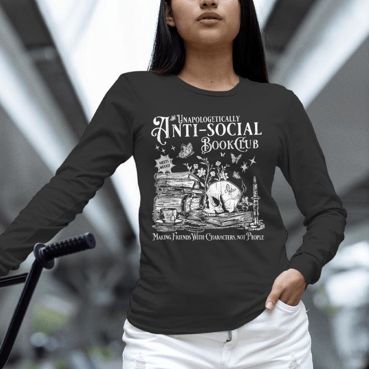Unapologetically Anti Social Book Club Introvert Reader Unisex Long Sleeve T-Shirt Unapologetically Anti Social Book Club Introvert Reader Unisex Long Sleeve T-Shirt