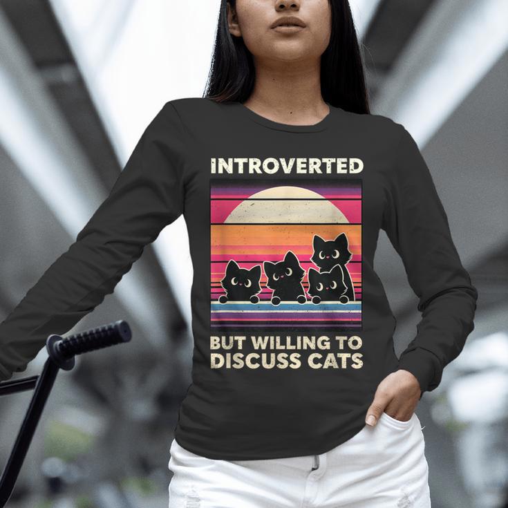 Unique Art For Introverted Cat Fans -Adults Cat Humorous Introvert Small Unisex Long Sleeve T-Shirt Unique Art For Introverted Cat Fans -Adults Cat Humorous Introvert Small Unisex Long Sleeve T-Shirt