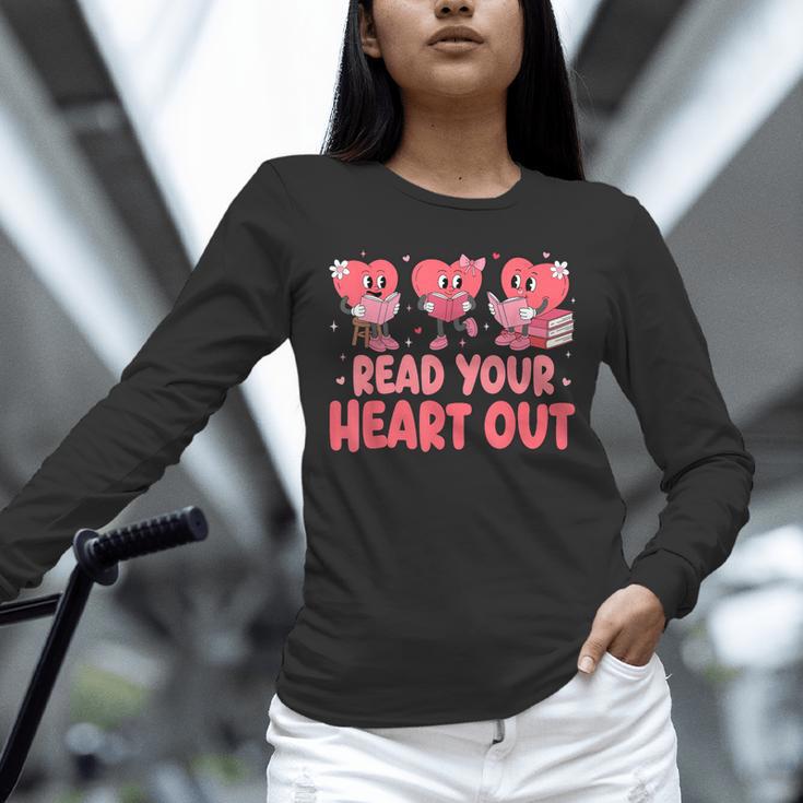 Valentine Day Book Read Your Heart Out Lovers Teacher Kids Unisex Long Sleeve T-Shirt Valentine Day Book Read Your Heart Out Lovers Teacher Kids Unisex Long Sleeve T-Shirt