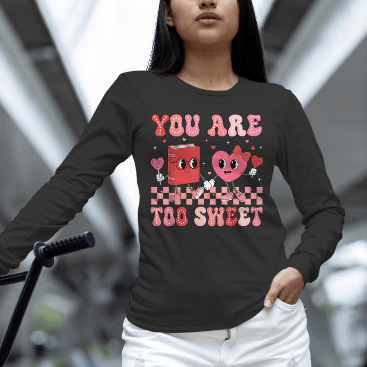 Valentine Day Book You Are Too Sweet Librarian Teacher Kids Unisex Long Sleeve T-Shirt Valentine Day Book You Are Too Sweet Librarian Teacher Kids Unisex Long Sleeve T-Shirt