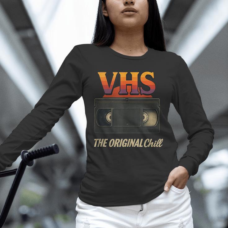 VHS Tape Nostalgia Old School Technology Humor Unisex Long Sleeve T-Shirt VHS Tape Nostalgia Old School Technology Humor Unisex Long Sleeve T-Shirt