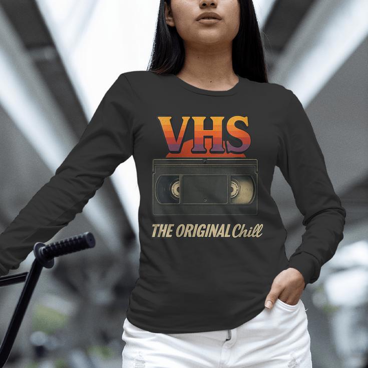 VHS Tape Nostalgia Old School Technology Humor Unisex Long Sleeve T-Shirt