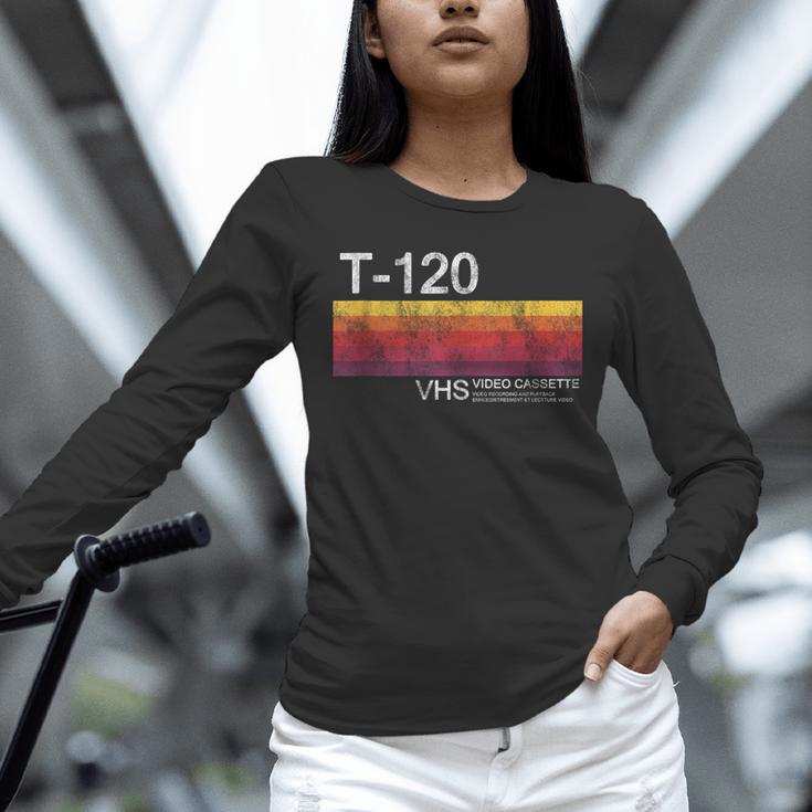 Video Cassette Tape VHS 80s 90s Nostalgia Costume Unisex Long Sleeve T-Shirt