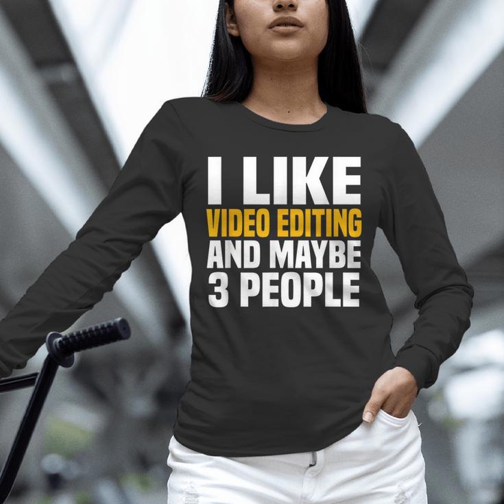 Video Editor Introvert Editing Production Filmmaking Job Unisex Long Sleeve T-Shirt Video Editor Introvert Editing Production Filmmaking Job Unisex Long Sleeve T-Shirt