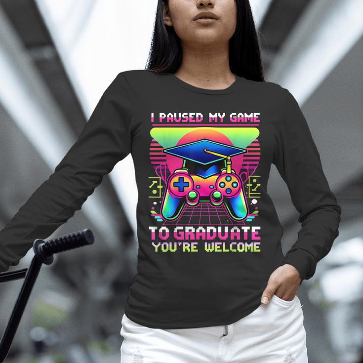 Video Gamer Graduate Graduation Grad Gaming Unisex Long Sleeve T-Shirt