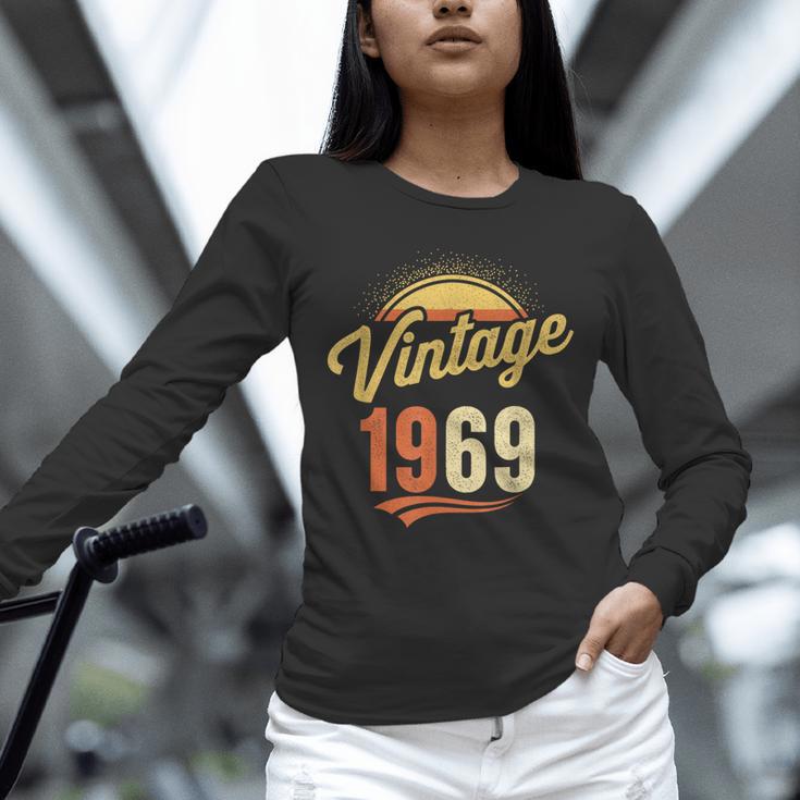 Vintage 1969 Retro Era Badge For Nostalgia Fans Unisex Long Sleeve T-Shirt Vintage 1969 Retro Era Badge For Nostalgia Fans Unisex Long Sleeve T-Shirt