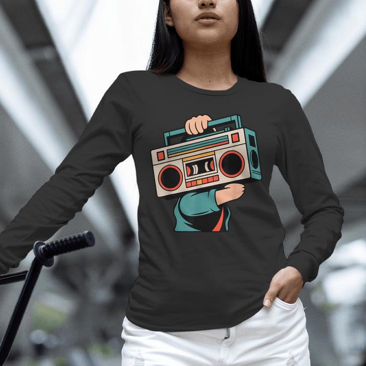 Vintage 80s 90s Retro Boombox Music Hip Hop Nostalgia Party Unisex Long Sleeve T-Shirt Vintage 80s 90s Retro Boombox Music Hip Hop Nostalgia Party Unisex Long Sleeve T-Shirt