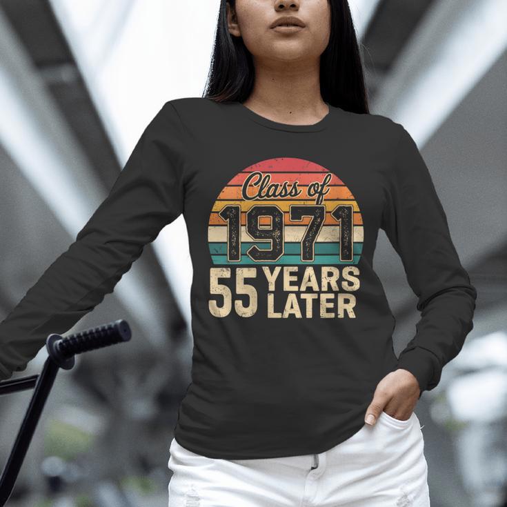 Vintage Class Of 1971 55 Years Later Reunion 55th Graduation Unisex Long Sleeve T-Shirt