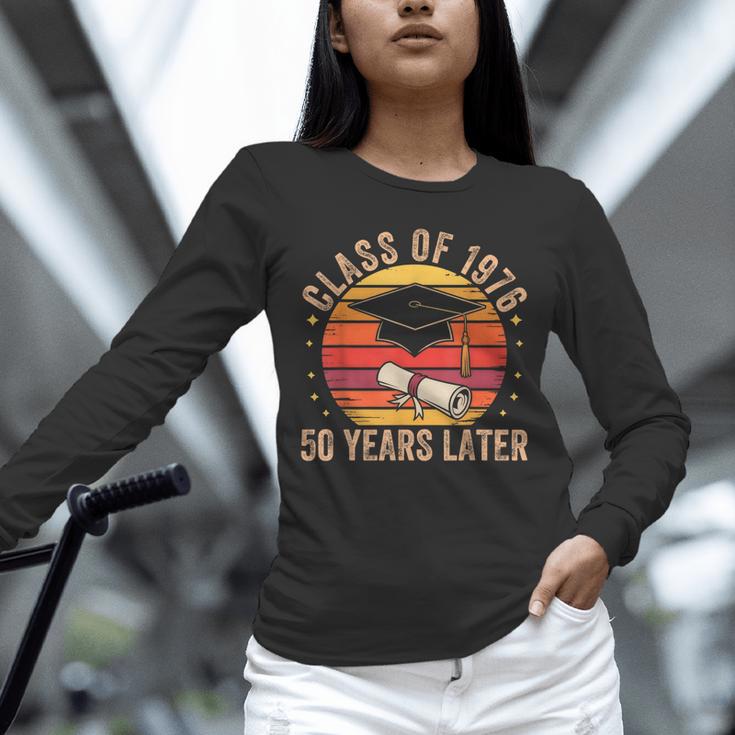 Vintage Class Of 1976 50 Years Later Reunion 50th Graduation Unisex Long Sleeve T-Shirt